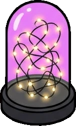 Candles and small lights, a sticker from the The K-Pop Bedroom world