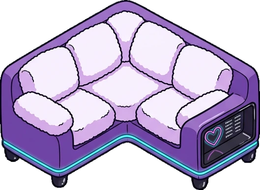 Sofas, a sticker from the The K-Pop Bedroom world