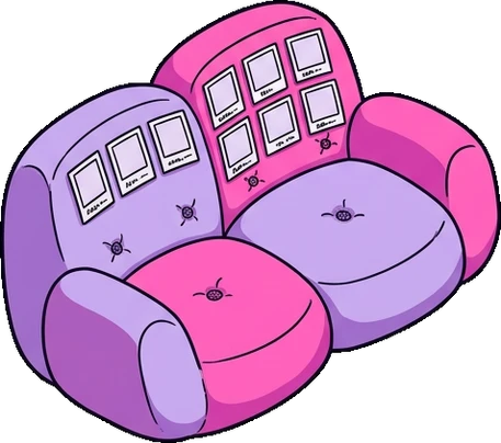 Sofas, a sticker from the The K-Pop Bedroom world