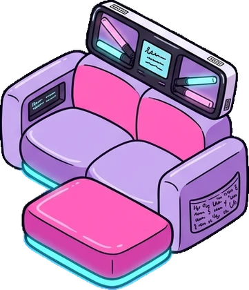 Sofas, a sticker from the The K-Pop Bedroom world