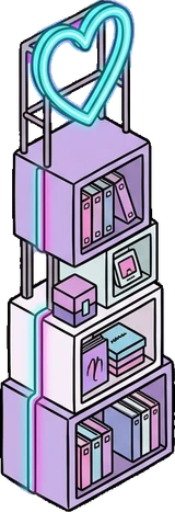 Tall pieces, a sticker from the The K-Pop Bedroom world