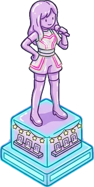 Tall pieces, a sticker from the The K-Pop Bedroom world