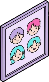 Wall art and frames, a sticker from the The K-Pop Bedroom world