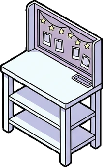 Desks and workbenches, a sticker from the The K-Pop Bedroom world