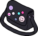 Bags, hats and shoes, a sticker from the The K-Pop Bedroom world