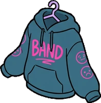 Bags, hats and shoes, a sticker from the The K-Pop Bedroom world
