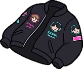 Bags, hats and shoes, a sticker from the The K-Pop Bedroom world