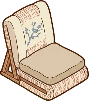 Armchairs, a sticker from the Japanese Room world