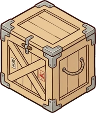 Chests and trunks, a sticker from the Japanese Room world