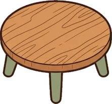 Coffee tables, a sticker from the Japanese Room world