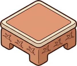 Coffee tables, a sticker from the Japanese Room world
