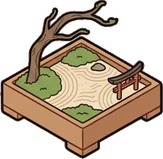 Pet beds and homes, a sticker from the Japanese Room world