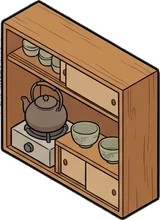 Gadgets and devices, a sticker from the Japanese Room world