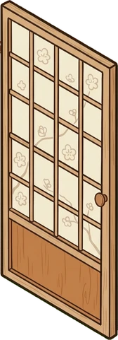 Doors, a sticker from the Japanese Room world