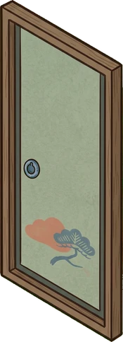 Doors, a sticker from the Japanese Room world