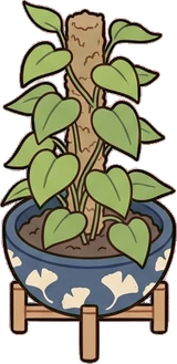 Floor plants, a sticker from the Japanese Room world