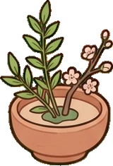 Small plants, a sticker from the Japanese Room world