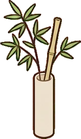 Small plants, a sticker from the Japanese Room world