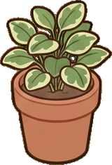 Small plants, a sticker from the Japanese Room world