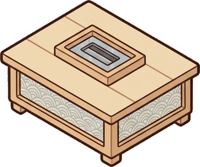 Fireplaces and stoves, a sticker from the Japanese Room world