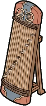 Big floor pieces, a sticker from the Japanese Room world
