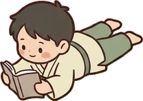 People lying down, a sticker from the Japanese Room world