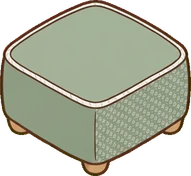 Poufs and ottomans, a sticker from the Japanese Room world