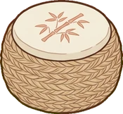 Poufs and ottomans, a sticker from the Japanese Room world