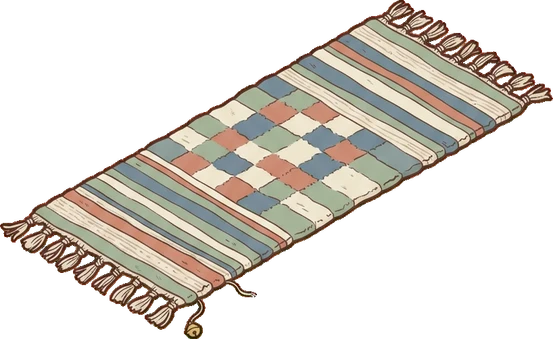 Rugs, a sticker from the Japanese Room world