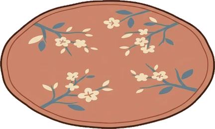 Rugs, a sticker from the Japanese Room world