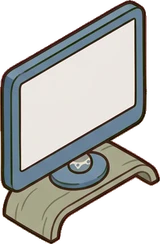 Screens and monitors, a sticker from the Japanese Room world