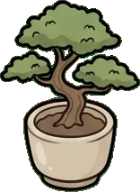 Shelf things, a sticker from the Japanese Room world