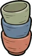 Shelf things, a sticker from the Japanese Room world