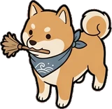Cats and small animals, a sticker from the Japanese Room world