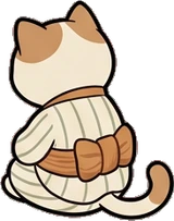 Cats and small animals, a sticker from the Japanese Room world