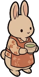 Cats and small animals, a sticker from the Japanese Room world