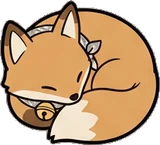 Cats and small animals, a sticker from the Japanese Room world