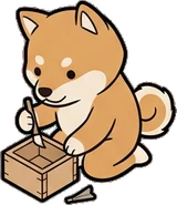 Cats and small animals, a sticker from the Japanese Room world