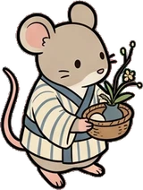 Cats and small animals, a sticker from the Japanese Room world