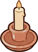 Candles and small lights, a sticker from the Japanese Room world