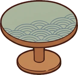 Tables for two, a sticker from the Japanese Room world