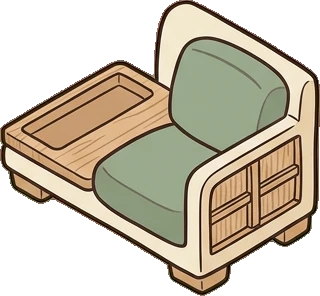 Sofas, a sticker from the Japanese Room world