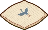 Cushions and blankets, a sticker from the Japanese Room world
