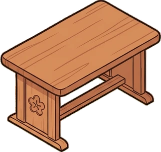 Tables, a sticker from the Japanese Room world