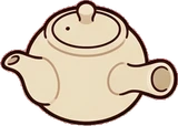 Food and drinks, a sticker from the Japanese Room world