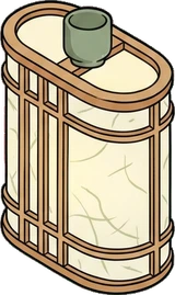 Wall lights, a sticker from the Japanese Room world