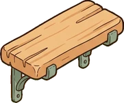 Wall shelves, a sticker from the Japanese Room world