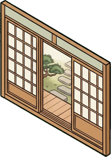Windows, a sticker from the Japanese Room world