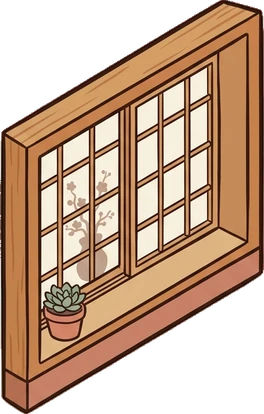 Windows, a sticker from the Japanese Room world