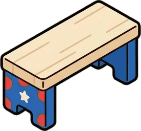 Benches, a sticker from the The Kindergarten world